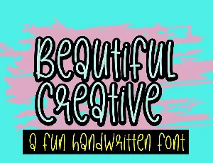 Beautiful Creative font