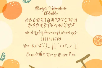 Oranges Marmalaide font