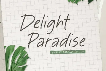 Delight Paradise font