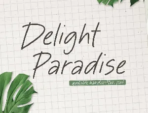 Delight Paradise font