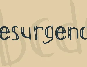 Resurgence font