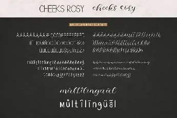 Cheeks Rosy Demo font