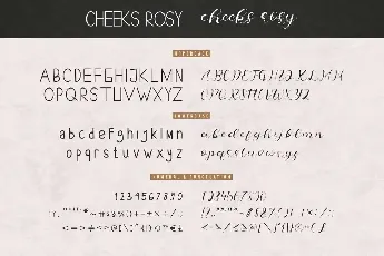 Cheeks Rosy Demo font