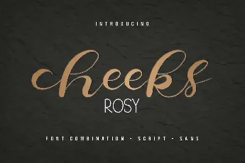 Cheeks Rosy Demo font