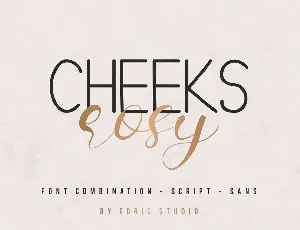 Cheeks Rosy Demo font