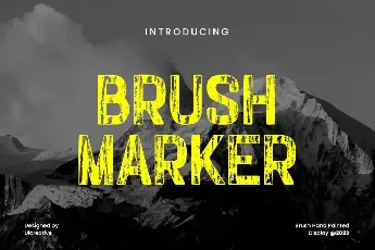 brushmaker font