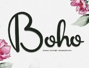 Boho Script Typeface font