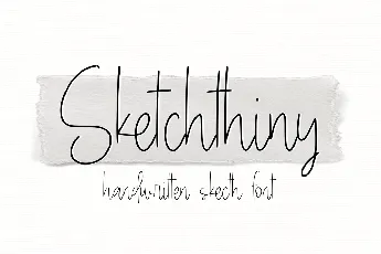 Sketchthiny font