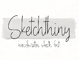 Sketchthiny font