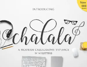 Chalala Script font