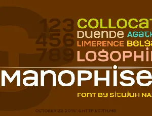 Manophiser font