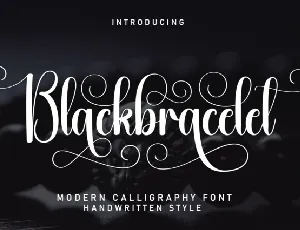 Blackbracelet Script font