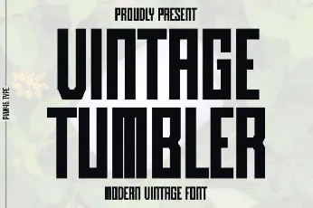 Vintage Tumbler font