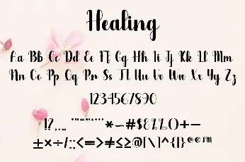 Healing font