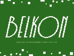 Belkon Pixel font