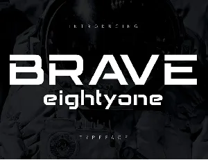 Brave Eighty One Typeface font