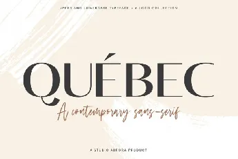 Quebec Sans Serif font