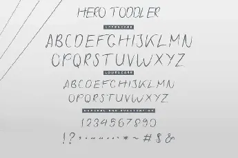 Hero Toddler Duo Family font