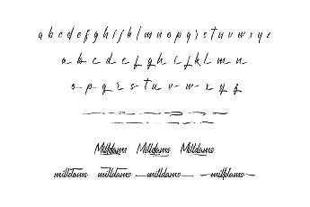 Milldams Demo font