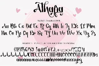 Athafia-PERSONAL USE font