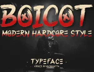 Boicot Brush font