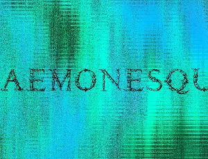 Daemonesque font