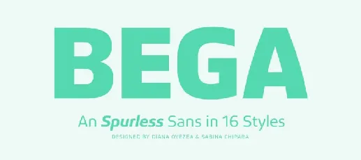 Bega Family font