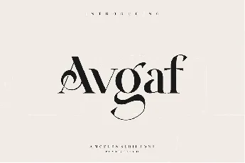 Avgaf font