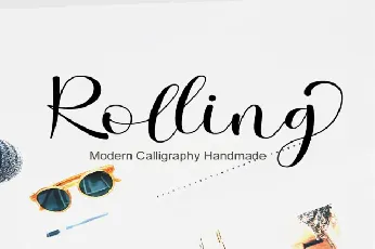 Rolling Script font