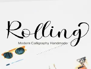 Rolling Script font