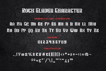 Rock Glader font