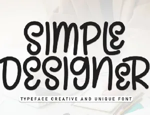 Simple Designer Display font