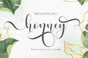 Honney Modern Calligraphy Script font