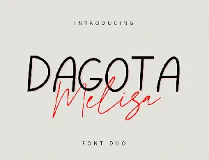 Dagota Melisa font