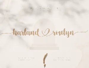 Harland Roselyn font