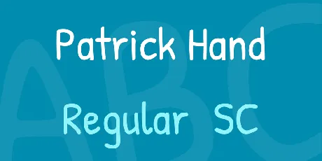 Patrick Hand font