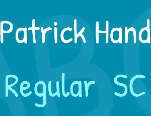 Patrick Hand font