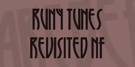 Runy Tunes Revisited NF font