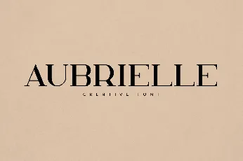 Aubrielle font