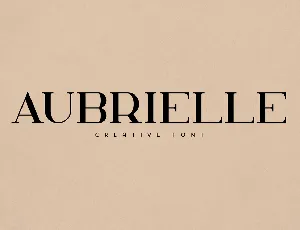 Aubrielle font