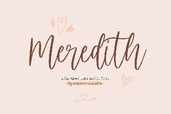 Meredith Handwritten font