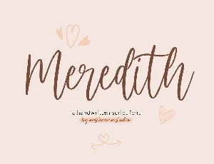 Meredith Handwritten font