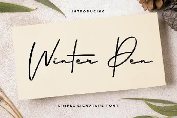 Winter Pen font