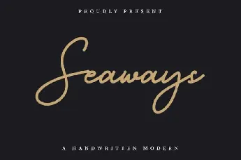 Seaways Handwritten font