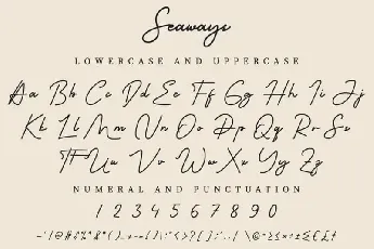 Seaways Handwritten font