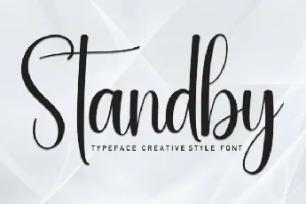 Standby Script font