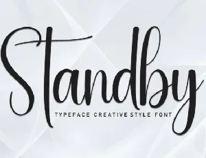 Standby Script font