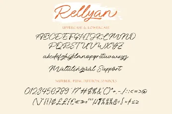 Rellyan Script font