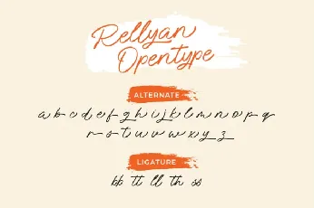 Rellyan Script font