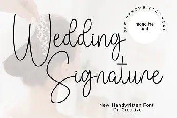 Wedding Signature font